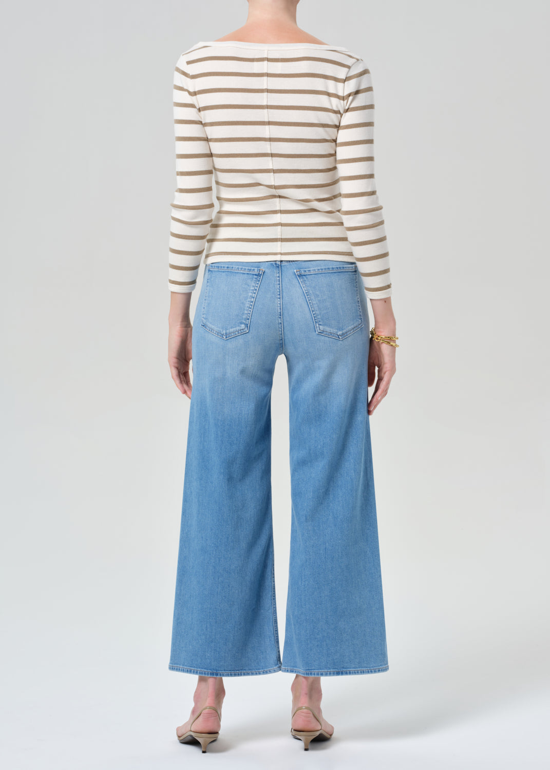 Citizens of Humanity Lyra Wide Leg Crop Andante - jeans available at Hiptique boutique in Woodland Hills California