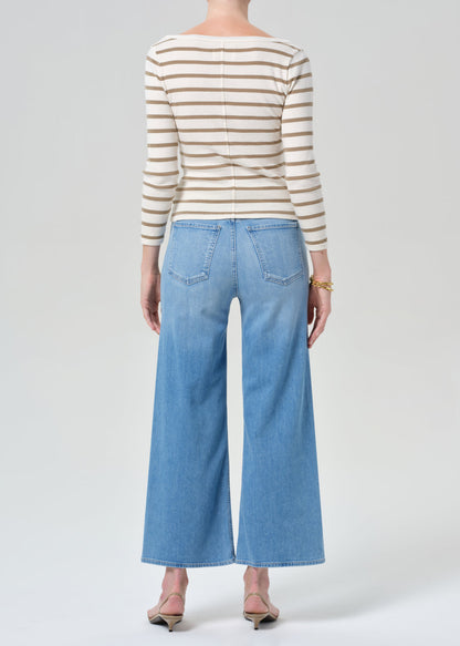 Citizens of Humanity Lyra Wide Leg Crop Andante - jeans available at Hiptique boutique in Woodland Hills California