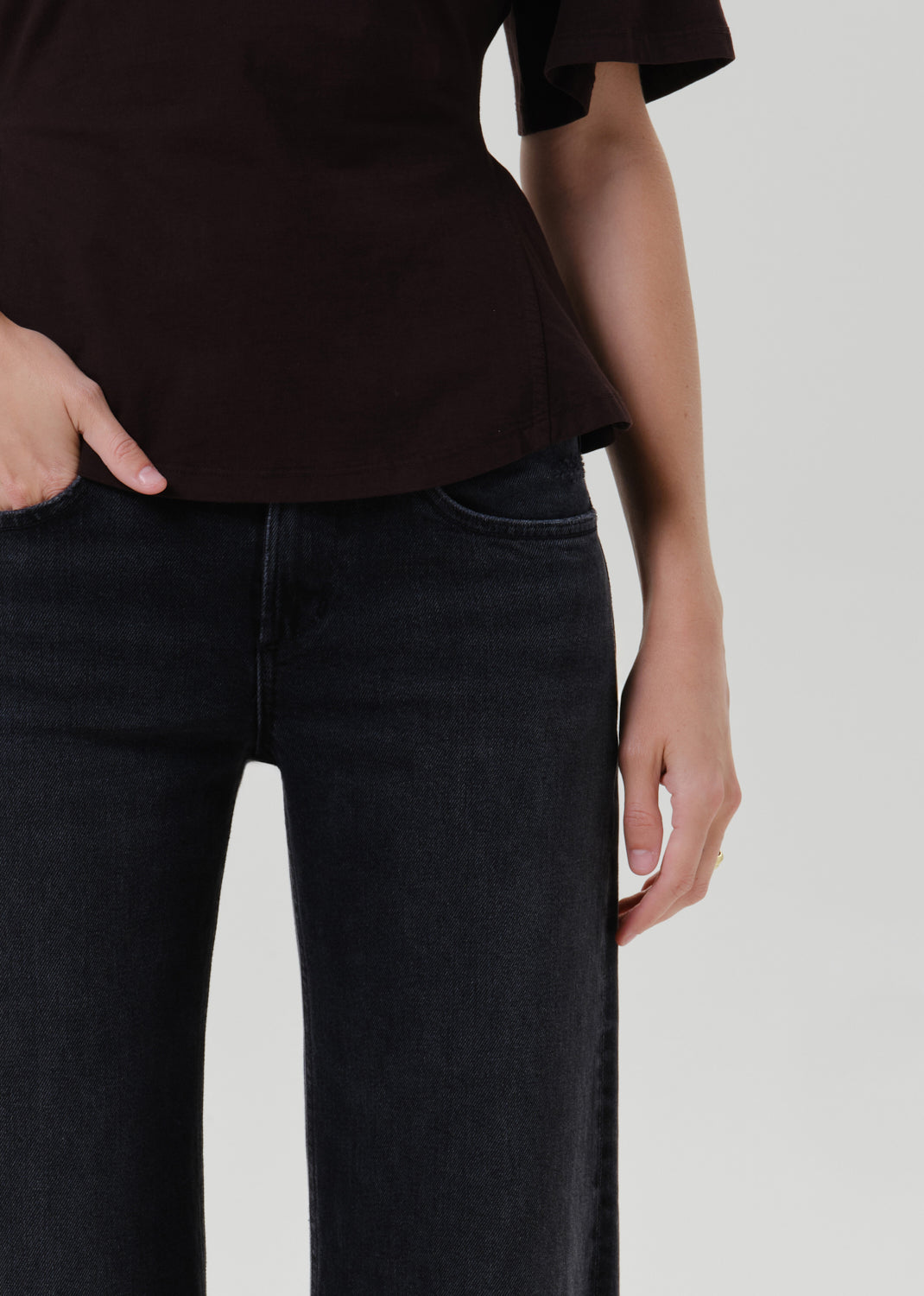 CITIZENS OF HUMANITY nora trouser in cat eye cateye (washed black) - Pants available at A Line Boutique in Englewood