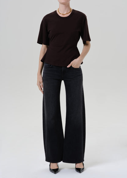 CITIZENS OF HUMANITY nora trouser in cat eye cateye (washed black) - Pants available at A Line Boutique in Englewood