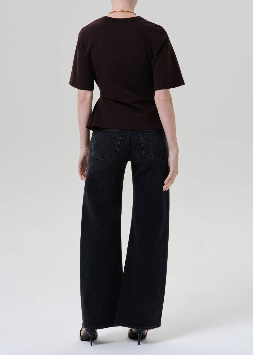 CITIZENS OF HUMANITY nora trouser in cat eye cateye (washed black) - Pants available at A Line Boutique in Englewood