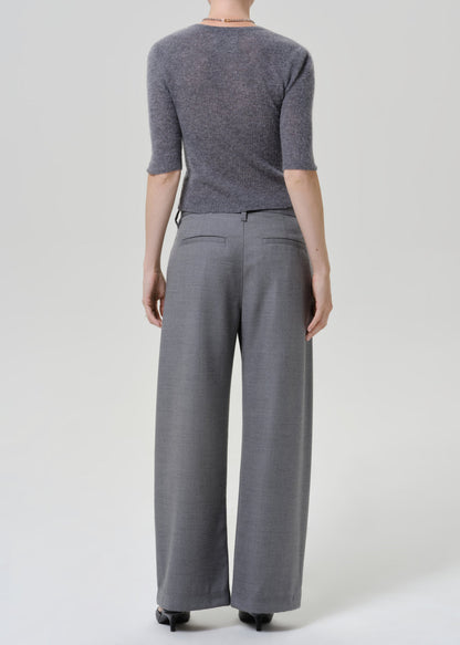 CITIZENS OF HUMANITY brynn drawstring trouser in felted wool gris (lt/md grey) - Pants available at Hiptique in Woodland Hills