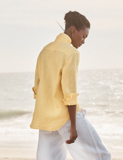 Frank & Eileen Relaxed Button-Up Shirt Sunshine - lifestyle - Hiptique Woodland Hills