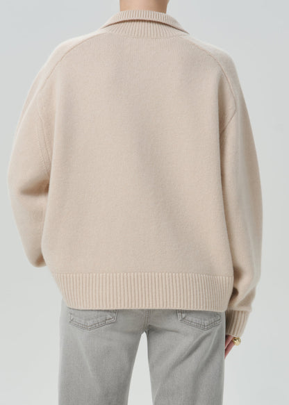 CITIZENS OF HUMANITY agatha rugby pillow (dk beige) - Sweaters available at Hiptique in Woodland Hills