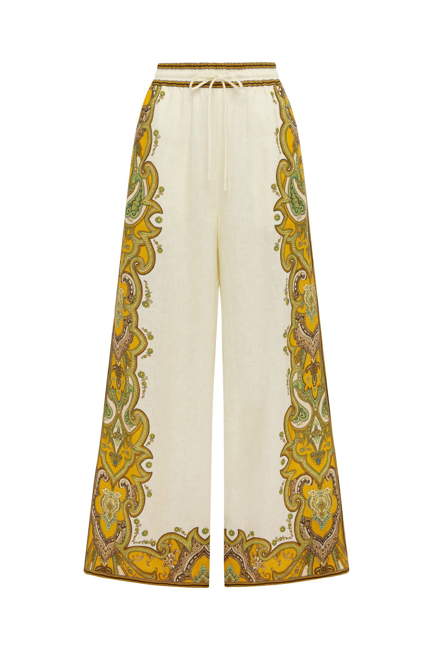 ALEMAIS Porter Pant Cream - wide leg pant available at Hiptique boutique in Woodland Hills California