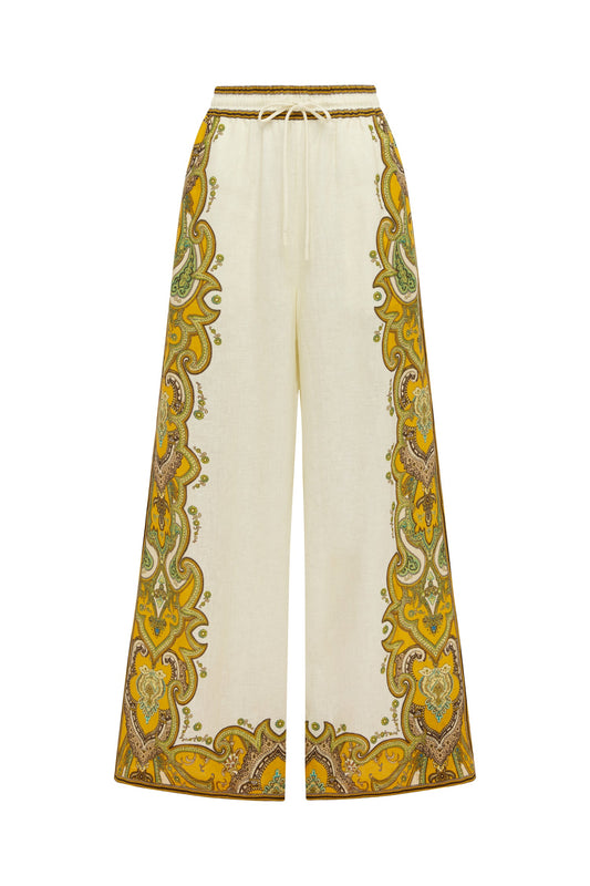 ALEMAIS Porter Pant Cream - wide leg pant available at Hiptique boutique in Woodland Hills California