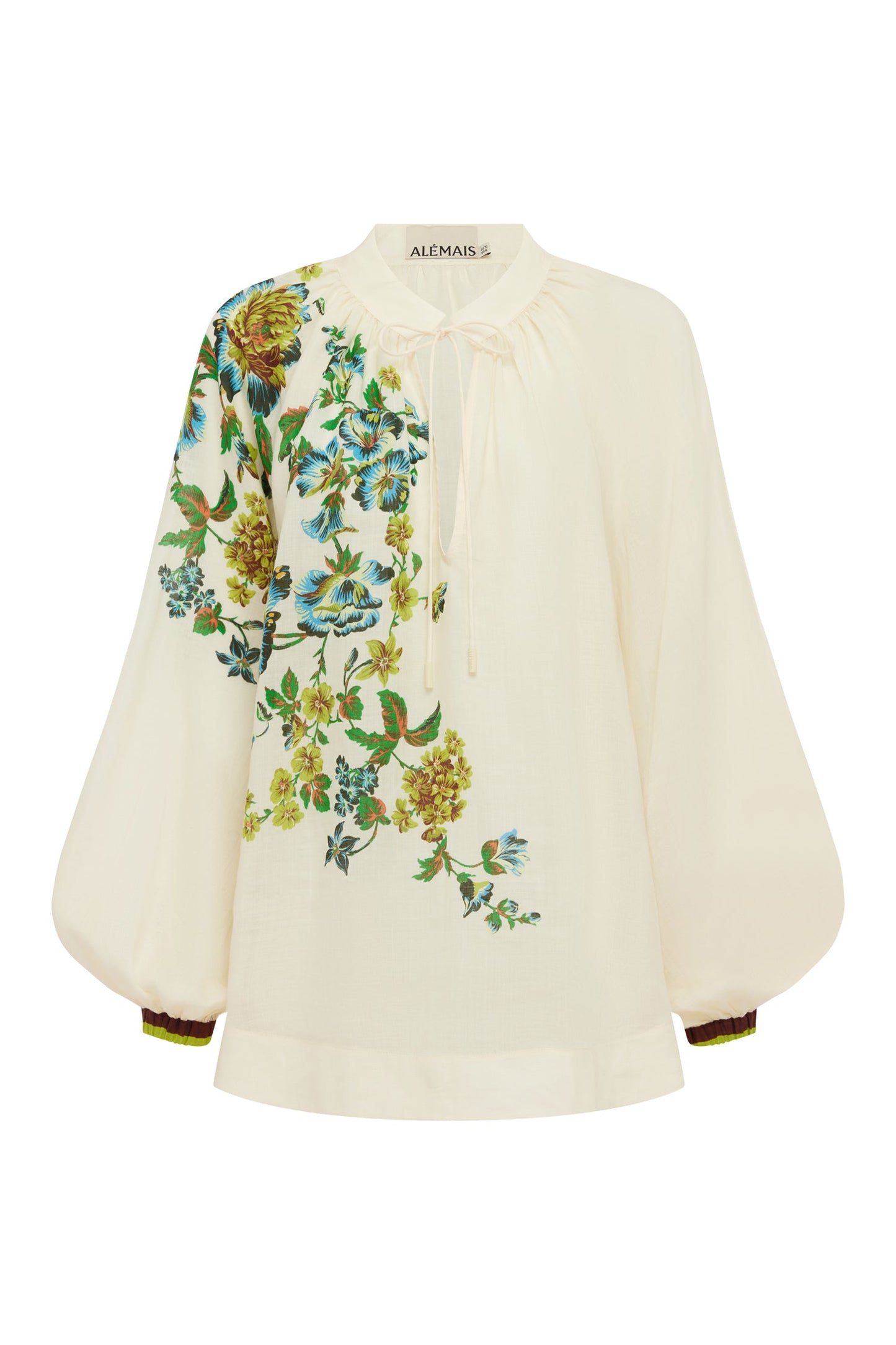 ALEMAIS Phyllis Top Cream - blouse available at Hiptique boutique in Woodland Hills California