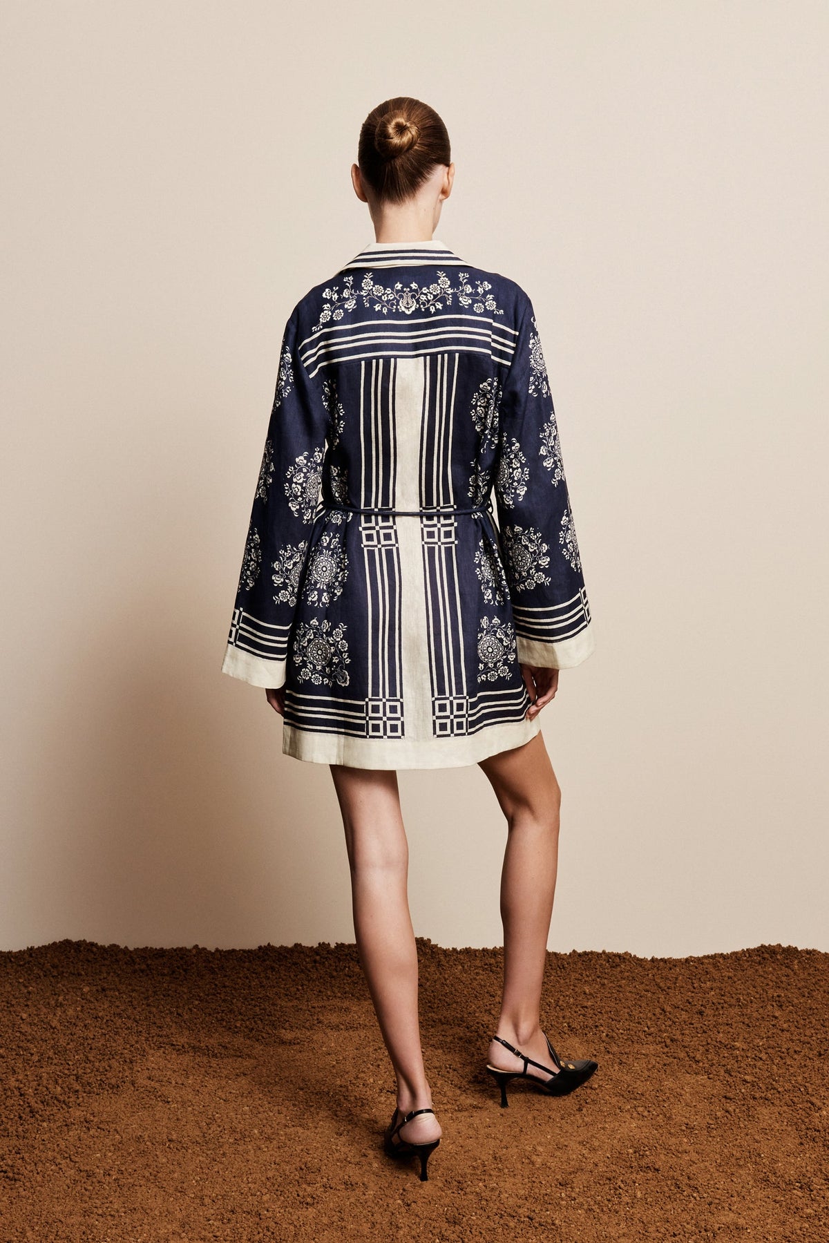 ALEMAIS Banderra Mini Dress Ink - Dresses available at Hiptique in Woodland Hills