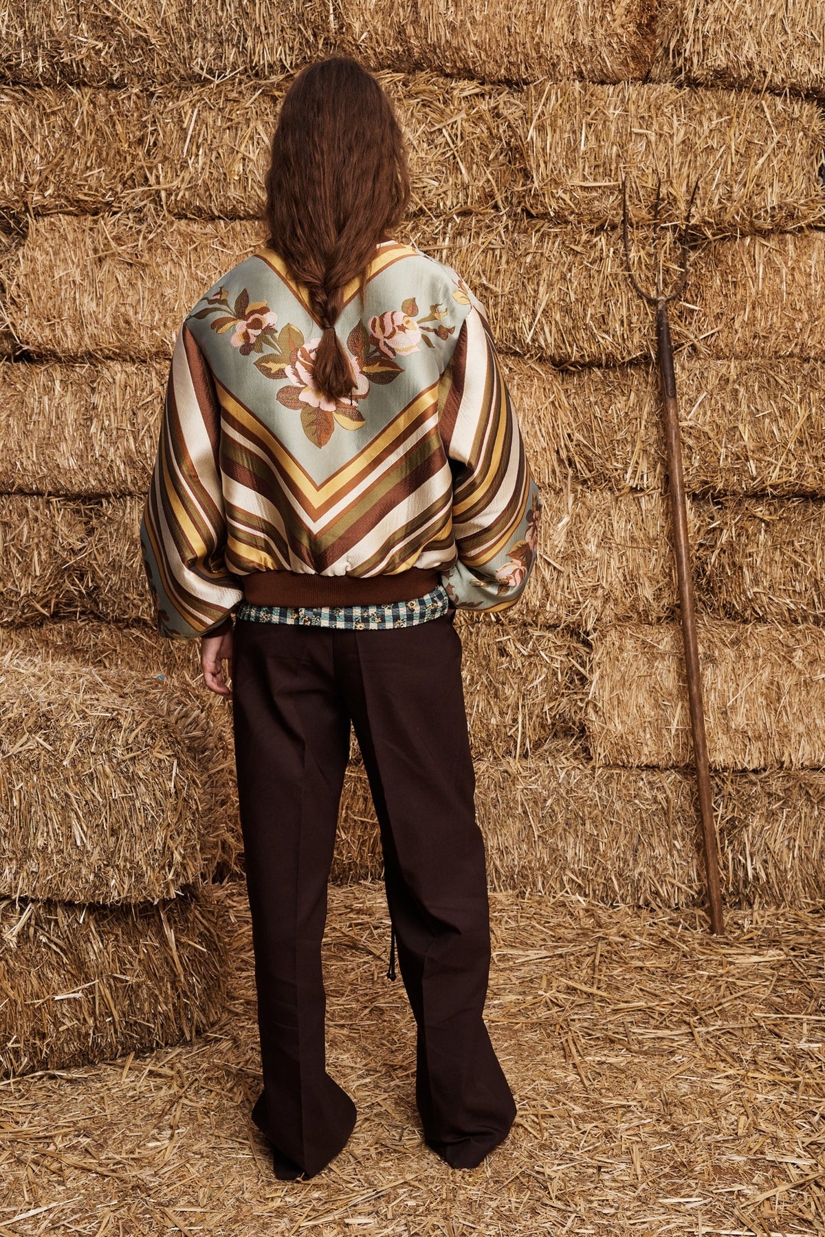 ALEMAIS La Rosa Jacquard Bomber Jacket Multi - Jackets & Blazers available at Hiptique in Woodland Hills