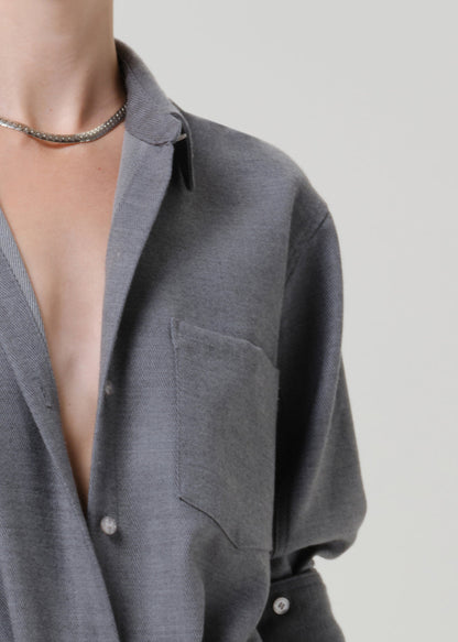 CITIZENS OF HUMANITY kayla shrunken in felted wool gris (lt/md grey) - Tops available at Hiptique in Woodland Hills
