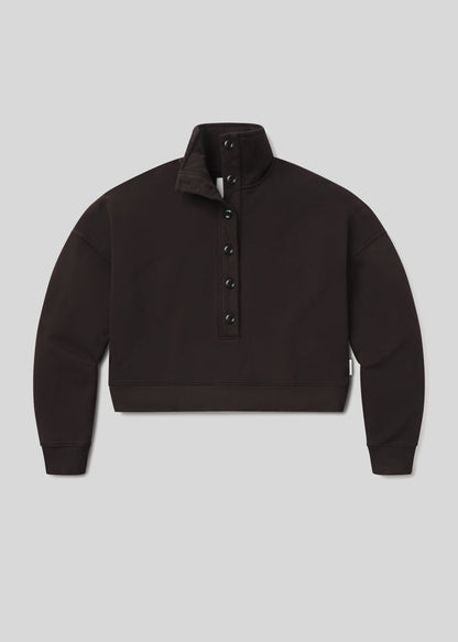 CITIZENS OF HUMANITY mirelle funnel neck sweatshirt chocolate - Sweatshirts & Hoodies available at Hiptique in Woodland Hills