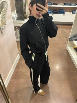 black track pant and jacket
