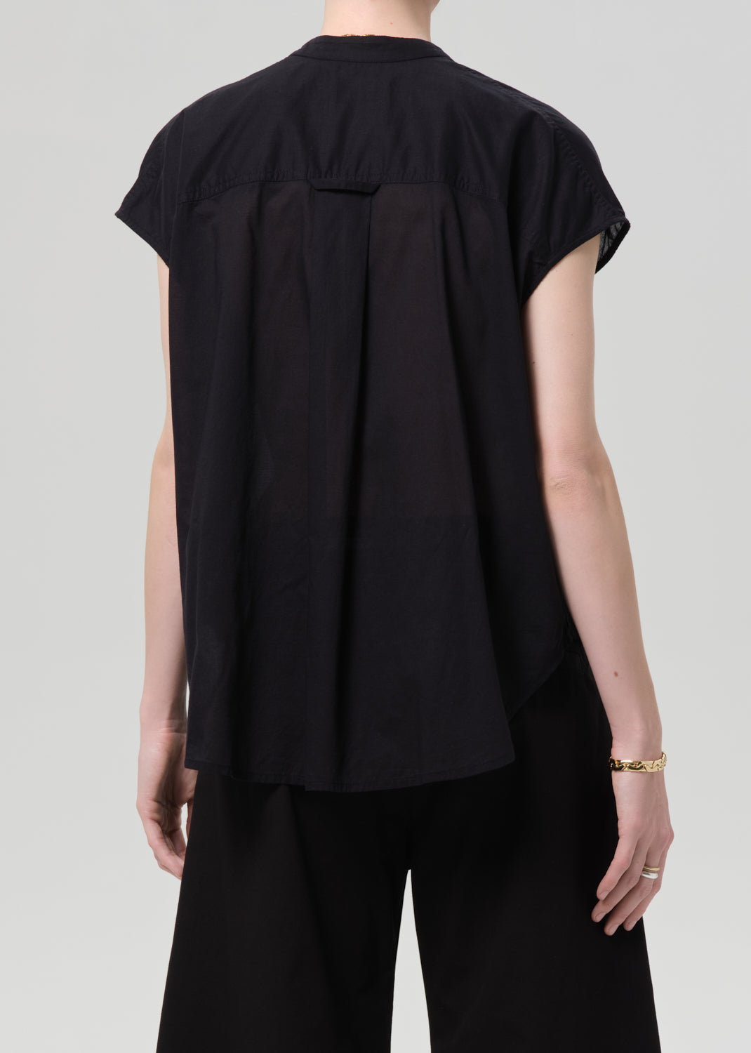 Citizens of Humanity Penelope Blouse Black - women's v-neck blouse available at Hiptique boutique in Woodland Hills California