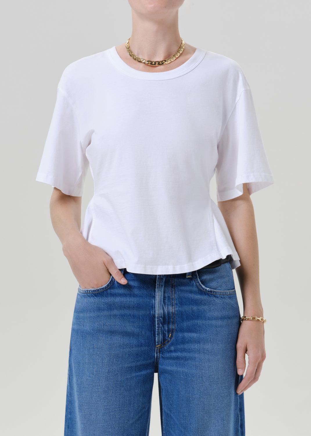 Citizens of Humanity Rework Mens Tee White - tee available at Hiptique boutique in Woodland Hills California