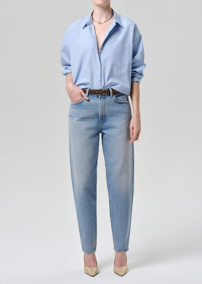 Citizens of Humanity Petit Ami Shirt French Blue - shirt available at Hiptique boutique in Woodland Hills California