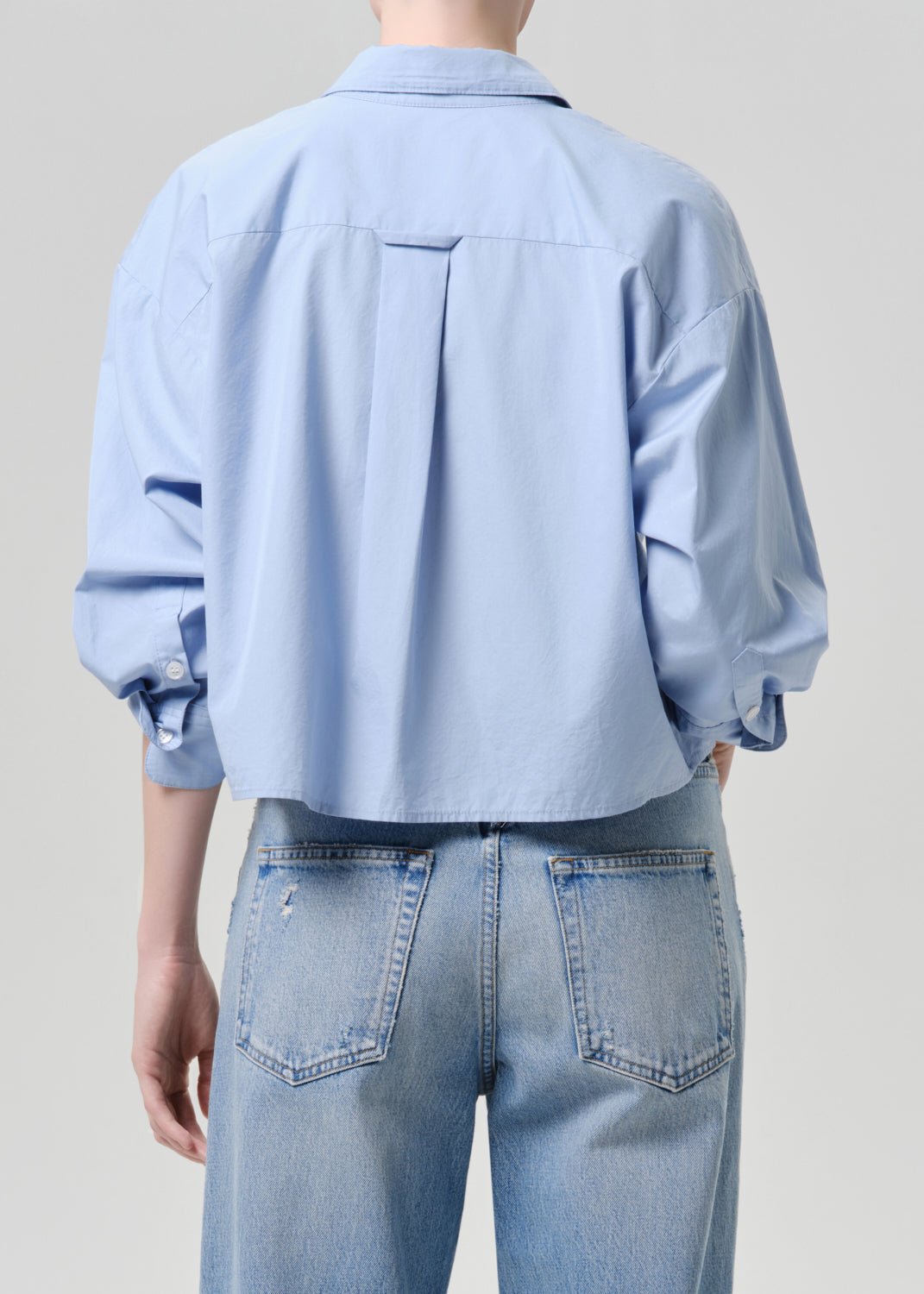 Citizens of Humanity Petit Ami Shirt French Blue - shirt available at Hiptique boutique in Woodland Hills California