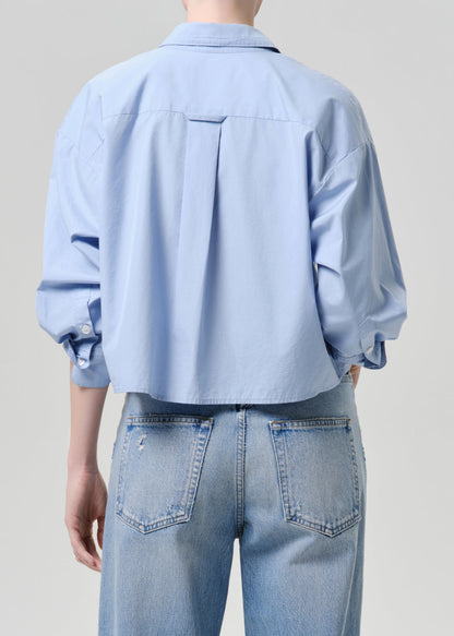Citizens of Humanity Petit Ami Shirt French Blue - shirt available at Hiptique boutique in Woodland Hills California