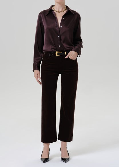 CITIZENS OF HUMANITY tullah shirt espresso - Tops available at Hiptique in Woodland Hills