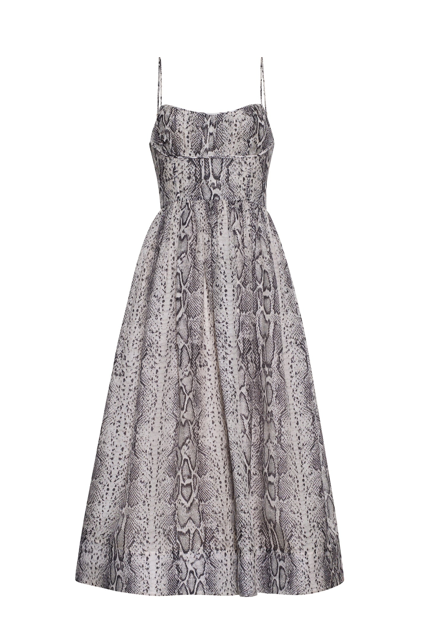 CARA CARA Alba Midi Dress Classic Snake Grey - Dresses available now