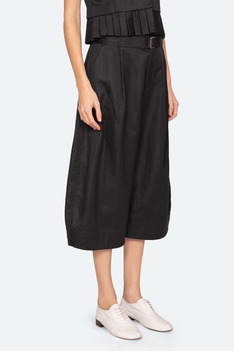 Sea NY Angelina Culotte Pant Black - view 2 available at Hiptique boutique in Woodland Hills California