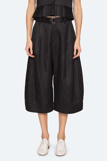 Sea NY Angelina Culotte Pant Black - view 1 available at Hiptique boutique in Woodland Hills California