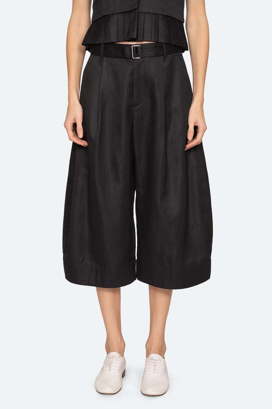Sea NY Angelina Culotte Pant Black - view 1 available at Hiptique boutique in Woodland Hills California