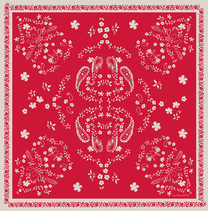Leon & Harper Emile Bandana - printed cotton bandana styling option
