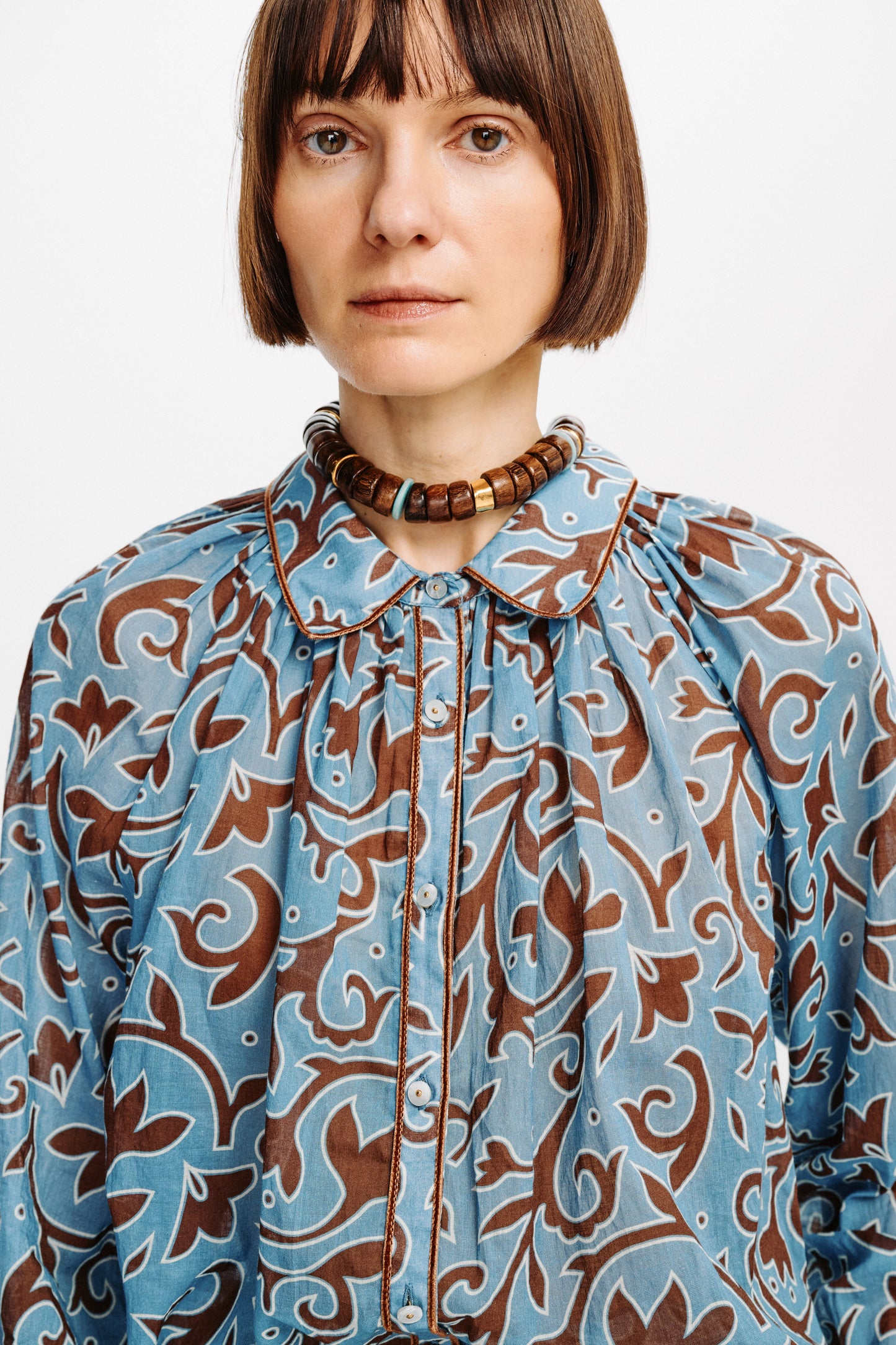 CAROLINA K Alice Top Autumn Vine Blue - Tops available now