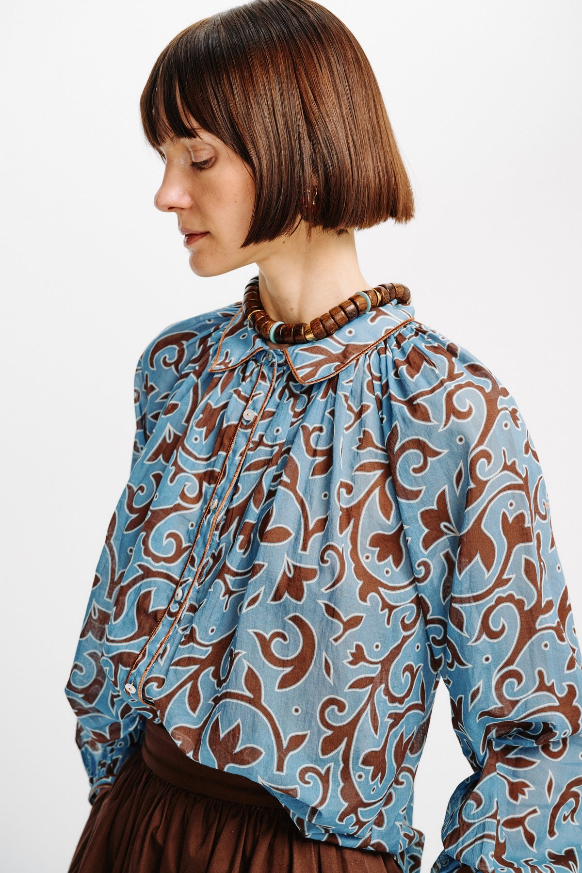 CAROLINA K Alice Top Autumn Vine Blue - Tops available now
