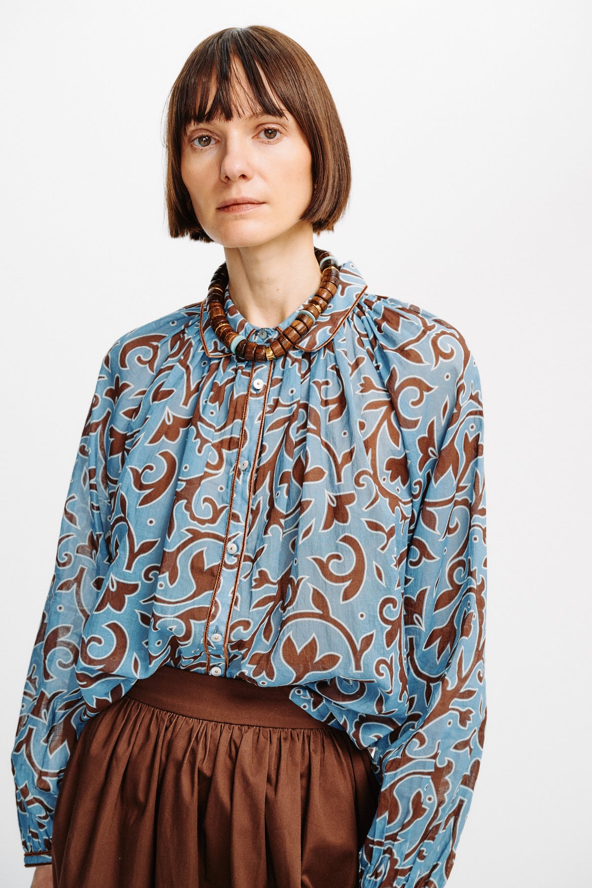 CAROLINA K Alice Top Autumn Vine Blue - Tops available now