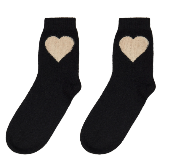 HEART CASHMERE SOCK