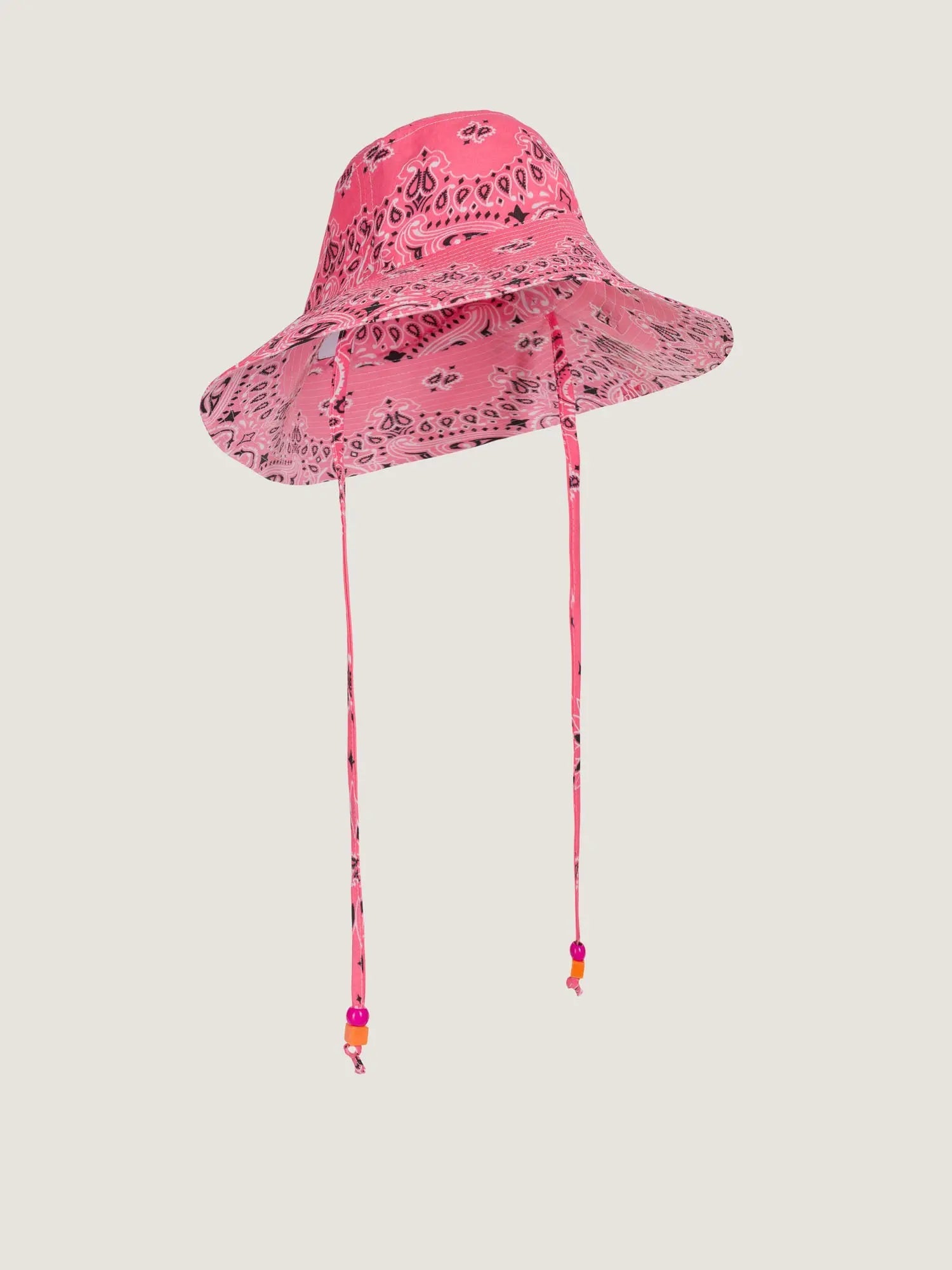 Call It By Your Name Capeline Sunhat Strawberry Pink - handmade cotton bucket hat available at Hiptique boutique in Woodland Hills California
