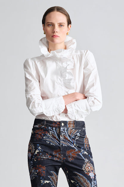 CARA CARA Anne Blouse White - Tops available at Hiptique in Woodland Hills