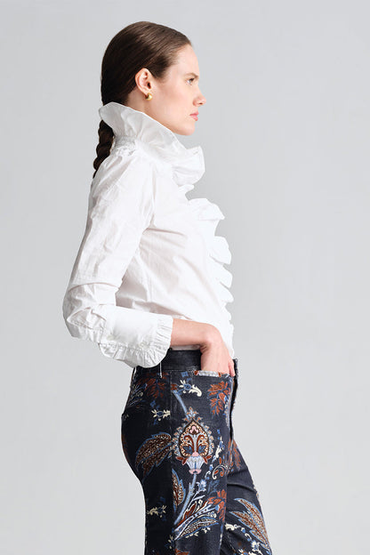 CARA CARA Anne Blouse White - Tops available at Hiptique in Woodland Hills