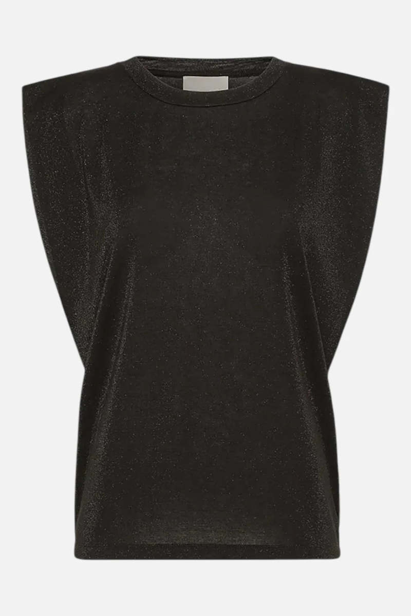 Momoni Enna T-Shirt Nero - lifestyle available at Hiptique boutique in Woodland Hills California