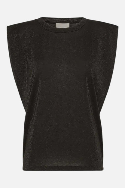 Momoni Enna T-Shirt Nero - lifestyle available at Hiptique boutique in Woodland Hills California