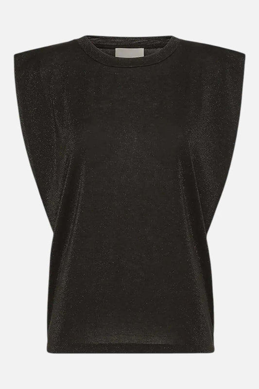 Momoni Enna T-Shirt Nero - lifestyle available at Hiptique boutique in Woodland Hills California