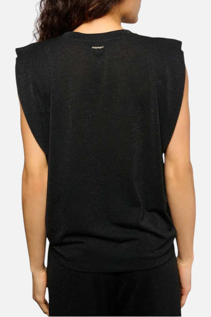 Momoni Enna T-Shirt Nero - product available at Hiptique boutique in Woodland Hills California