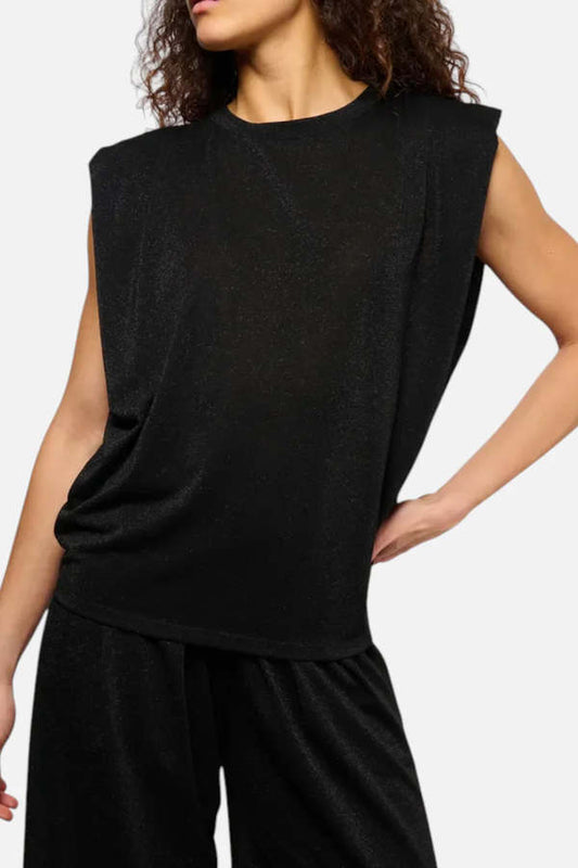 Momoni Enna T-Shirt Nero - product available at Hiptique boutique in Woodland Hills California