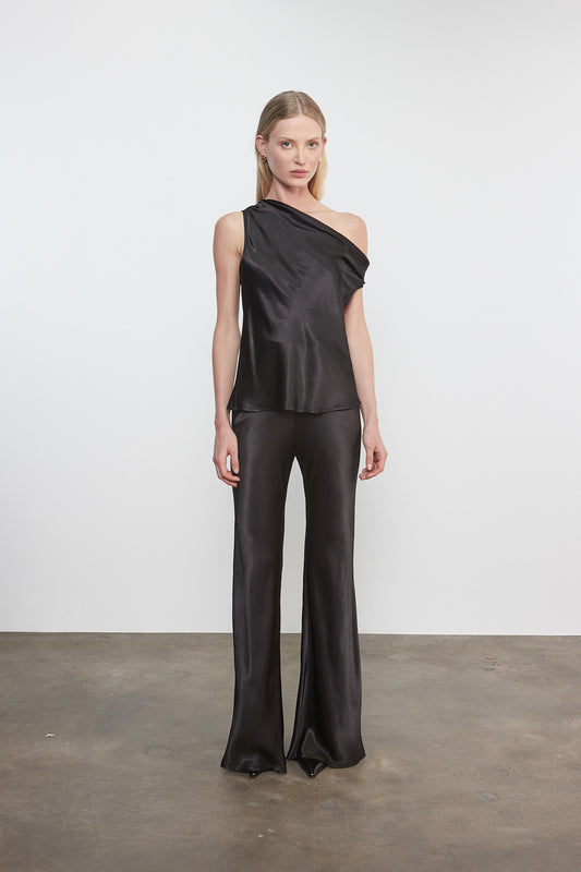 Bias Cut Satin Pant