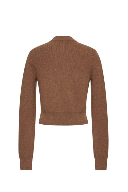 CARA CARA Ellery Cardigan Camel Heather - Sweaters available now