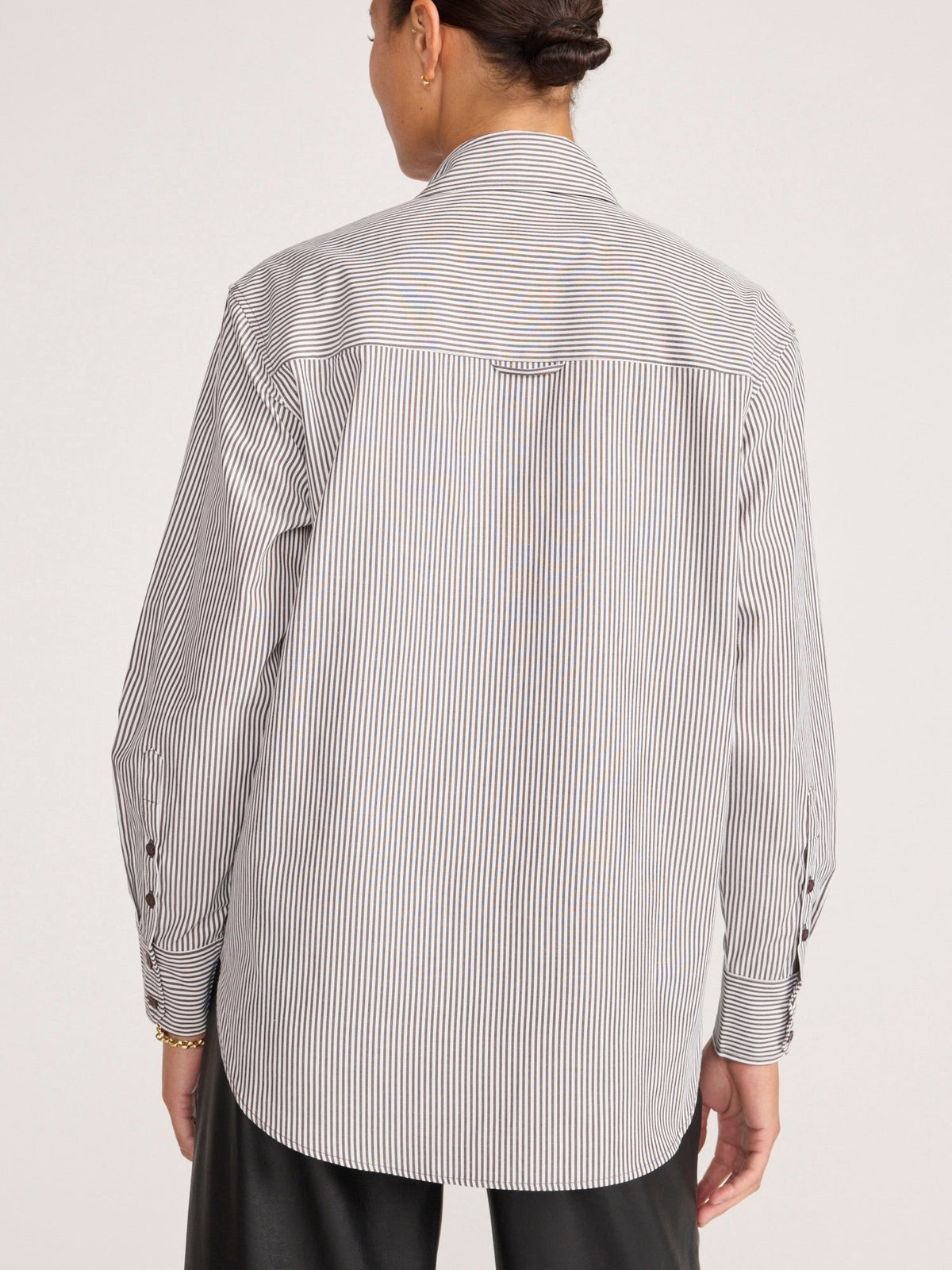 BROCHU WALKER Everyday Shirt Flint Stripe - Tops available at Hiptique in Woodland Hills