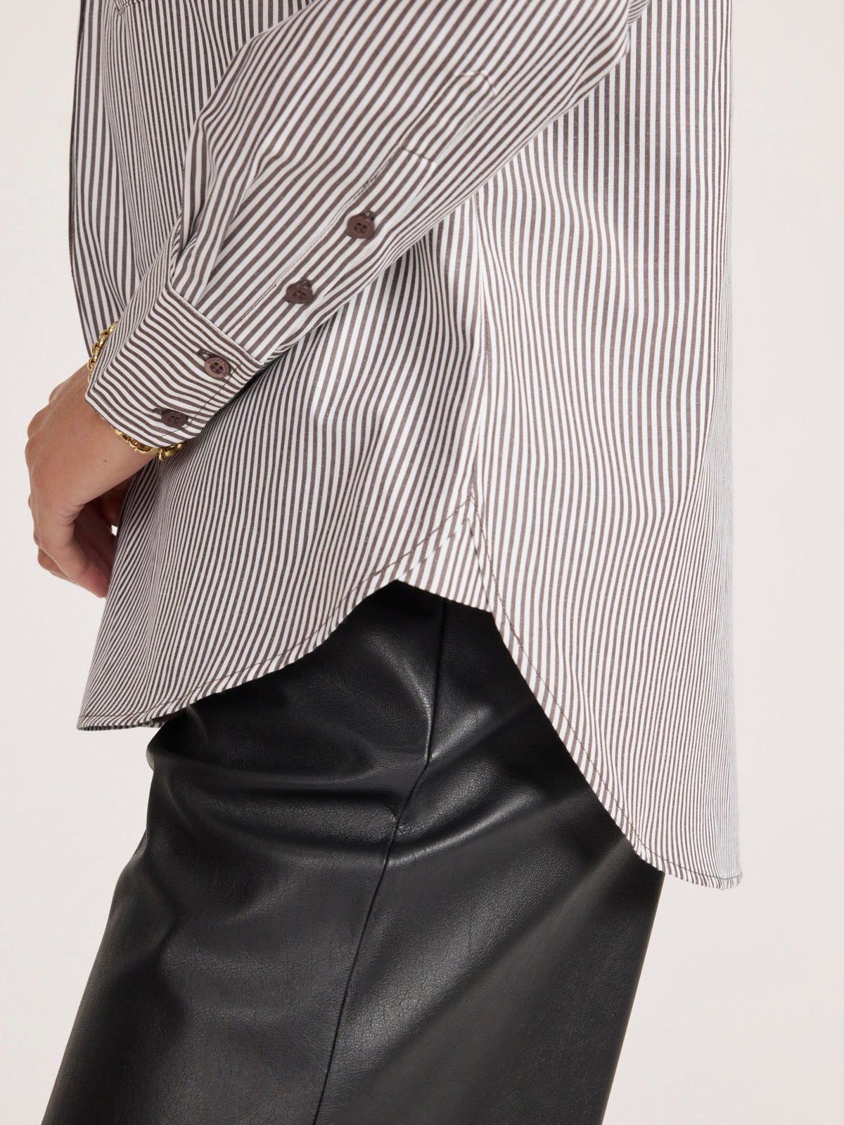 BROCHU WALKER Everyday Shirt Flint Stripe - Tops available at Hiptique in Woodland Hills