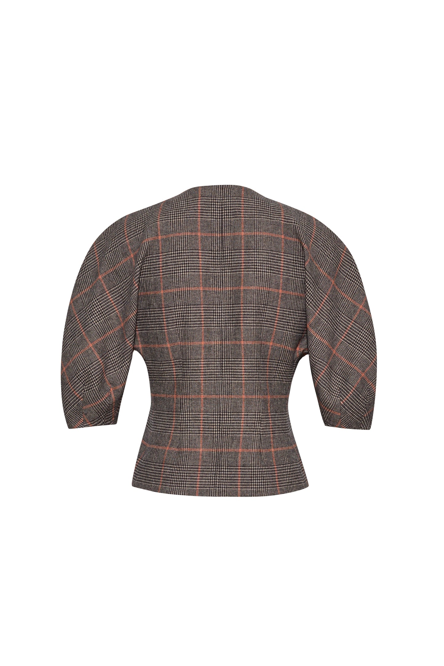 CARA CARA Fletcher Top Odette Plaid Dark Brown/Apricot - Tops available now