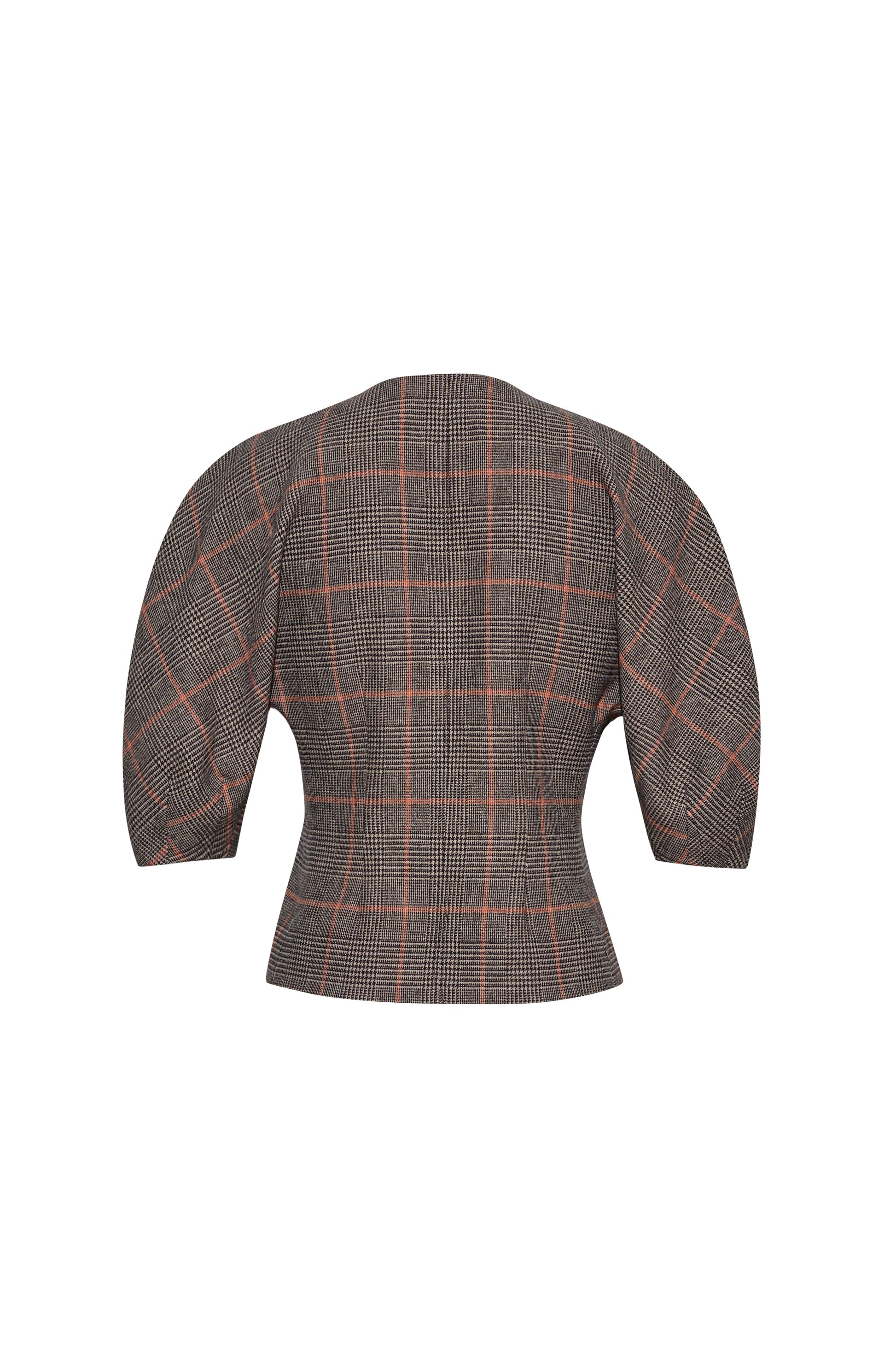 CARA CARA Fletcher Top Odette Plaid Dark Brown/Apricot - Tops available now