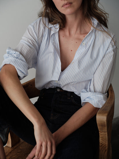 CISSA The Mr. Big Shirt Royce Stripe - shirt available at Hiptique boutique in Woodland Hills California