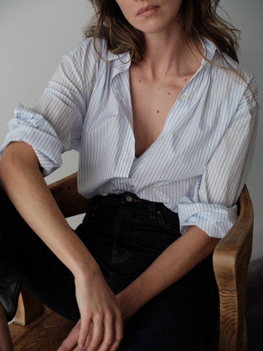CISSA The Mr. Big Shirt Royce Stripe - shirt available at Hiptique boutique in Woodland Hills California