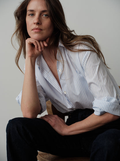 CISSA The Mr. Big Shirt Royce Stripe - shirt available at Hiptique boutique in Woodland Hills California
