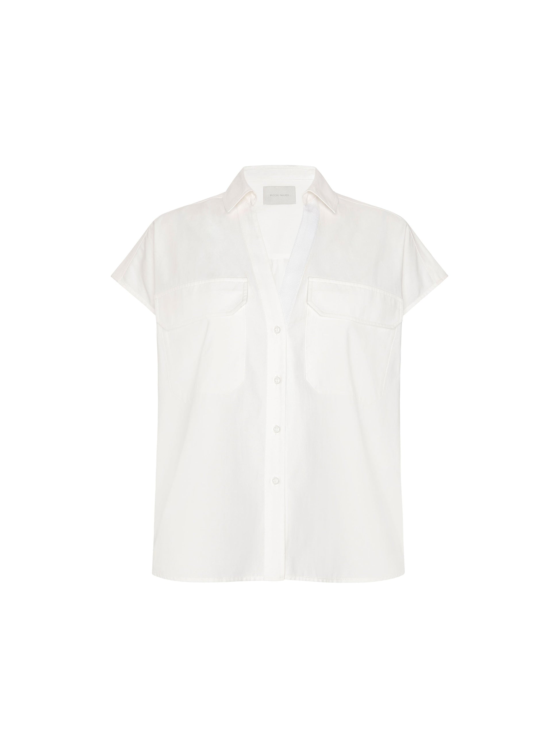 Brochu Walker St Tropez Shirt Salt White - shirt available at Hiptique boutique in Woodland Hills California