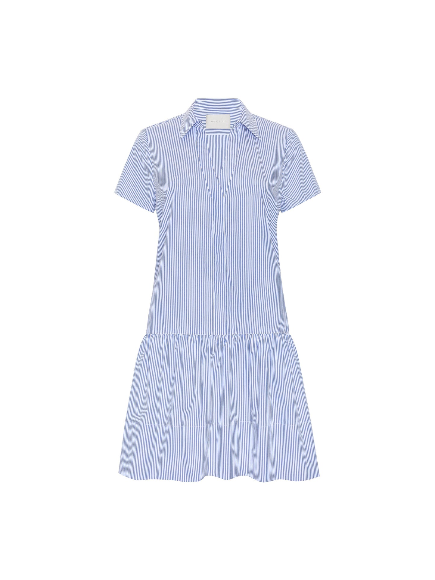 Brochu Walker Antibes Dress Blue Stripe - product shot - Hiptique Woodland Hills